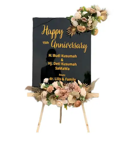 Papan Bunga Akrilik Candali